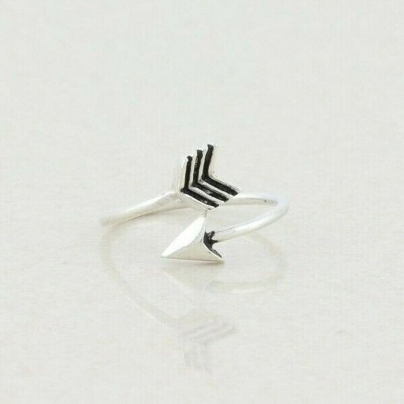 Unbranded Jewelry - Sterling Silver Arrow Toe Midi Ring Size 2 1/2 Adjustable